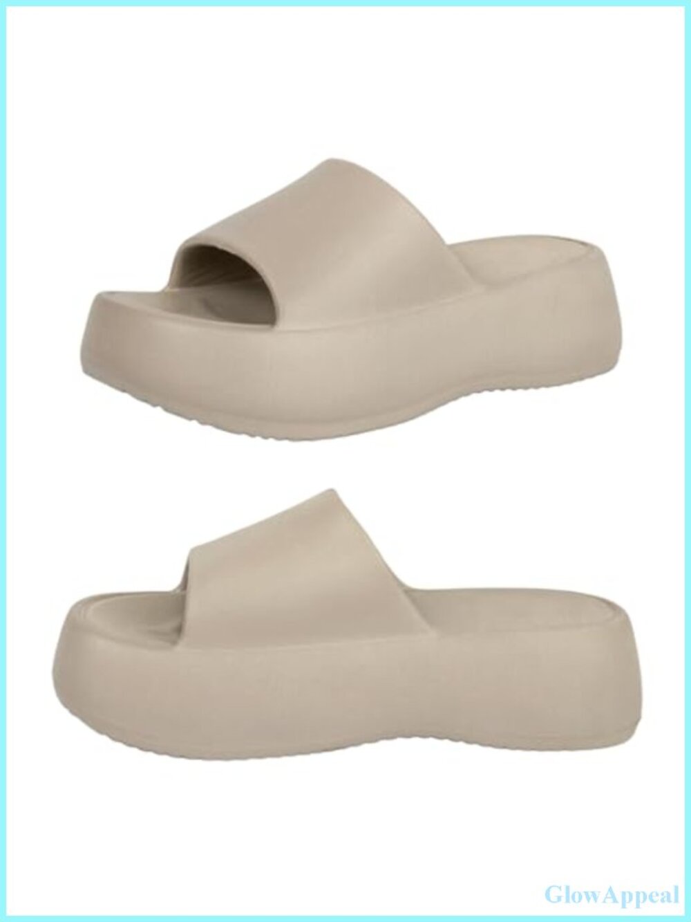 Platform Slides for Women Comfortable Flatform Slip On Summer Sandals